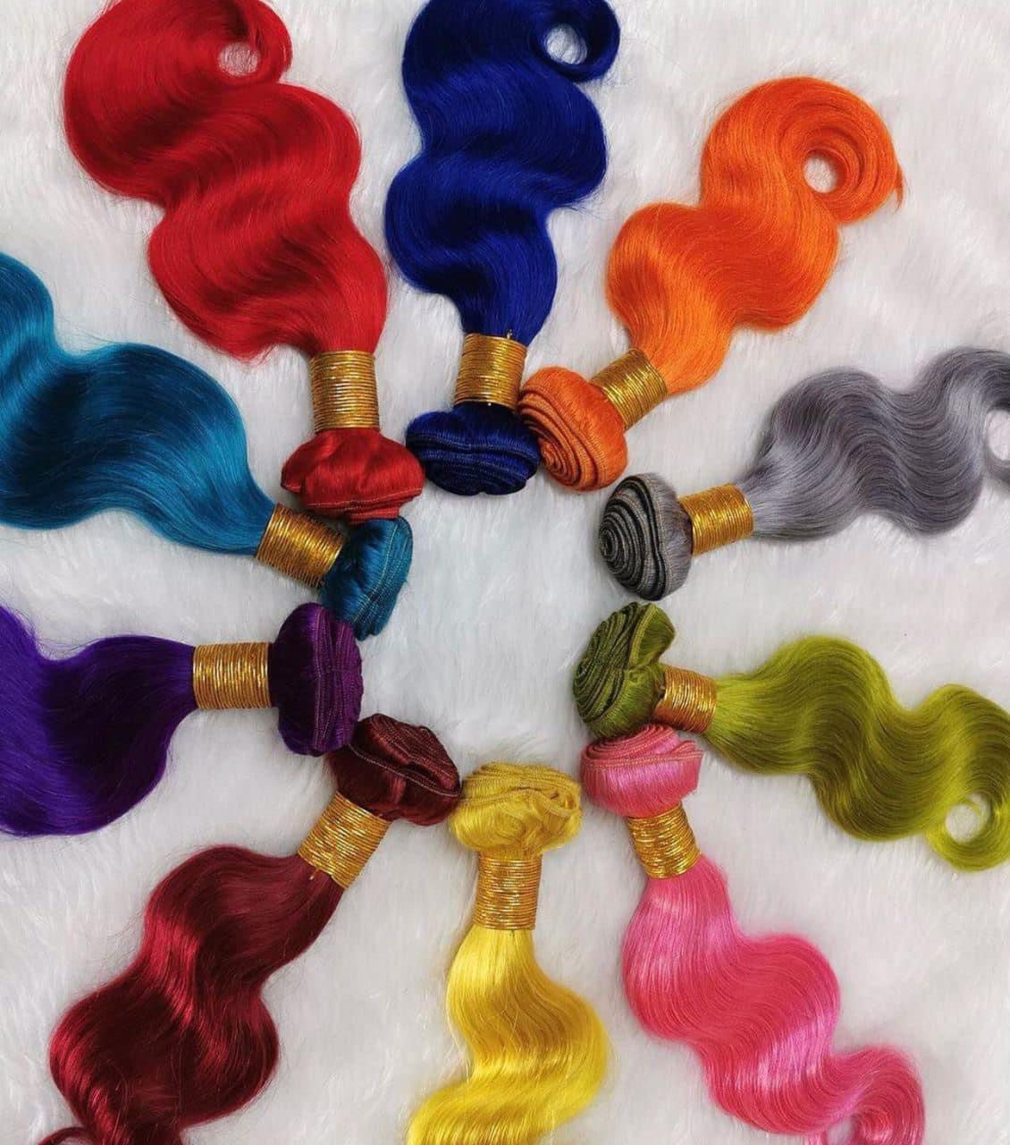 COLORED BODY WAVE BUNDLES 2